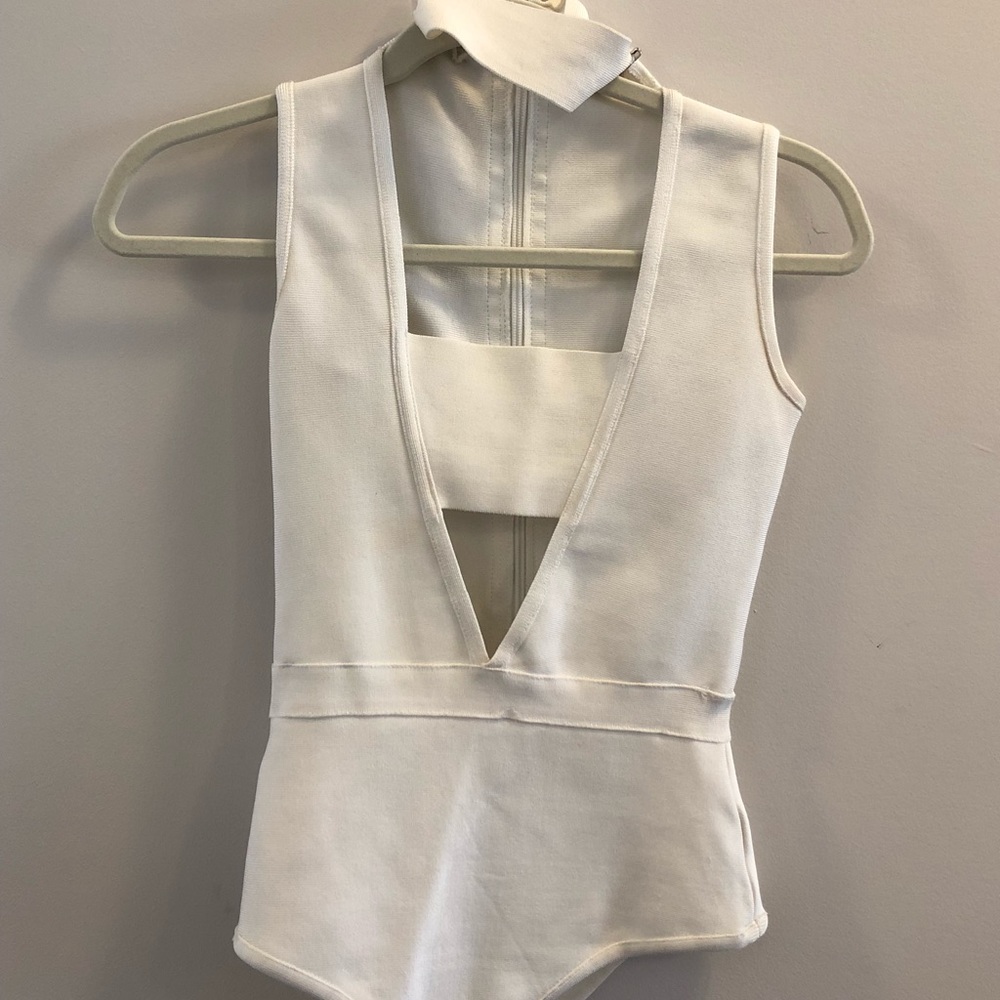 White Bodysuit with Choker